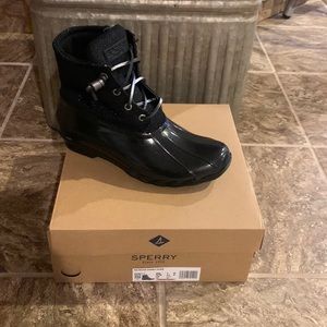 Sperry Saltwater Sparkle Boot Black